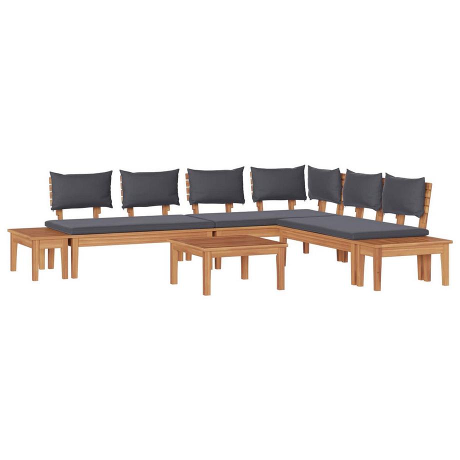 Divano da giardino Legno massello di teak