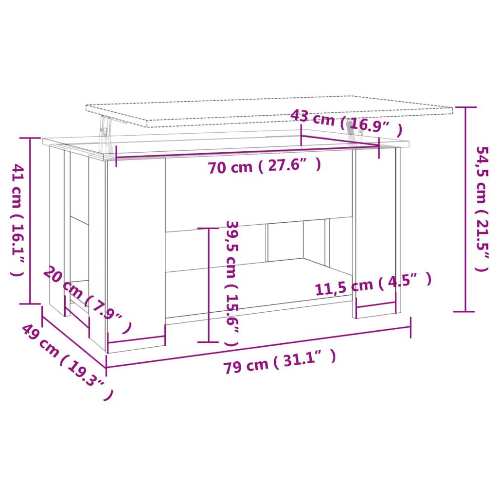 VidaXL Couchtisch holzwerkstoff  