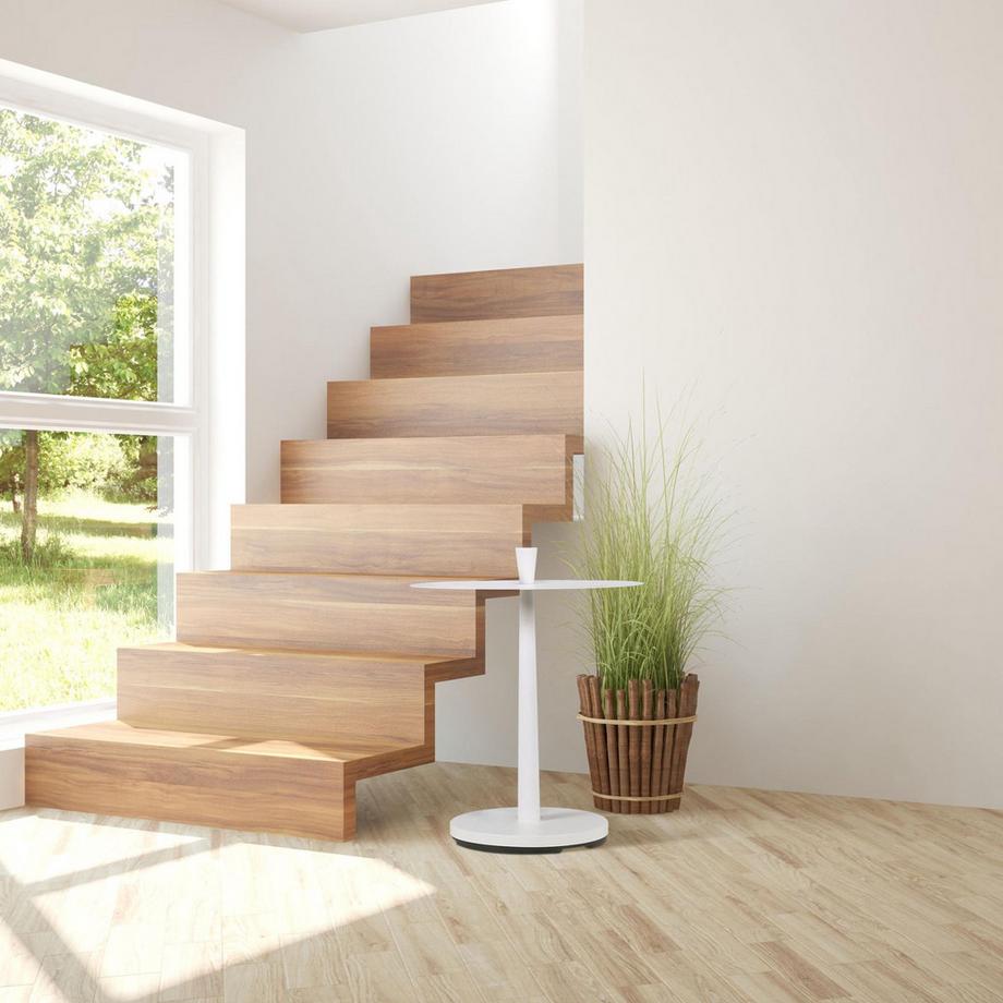 Northix Runder Couchtisch in Weiß  