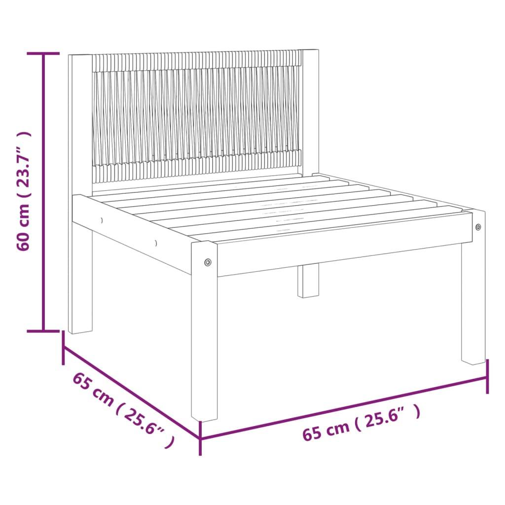 VidaXL Canapé central bois  