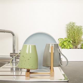 B2X 2er-Set Tellerständer aus Bambus  