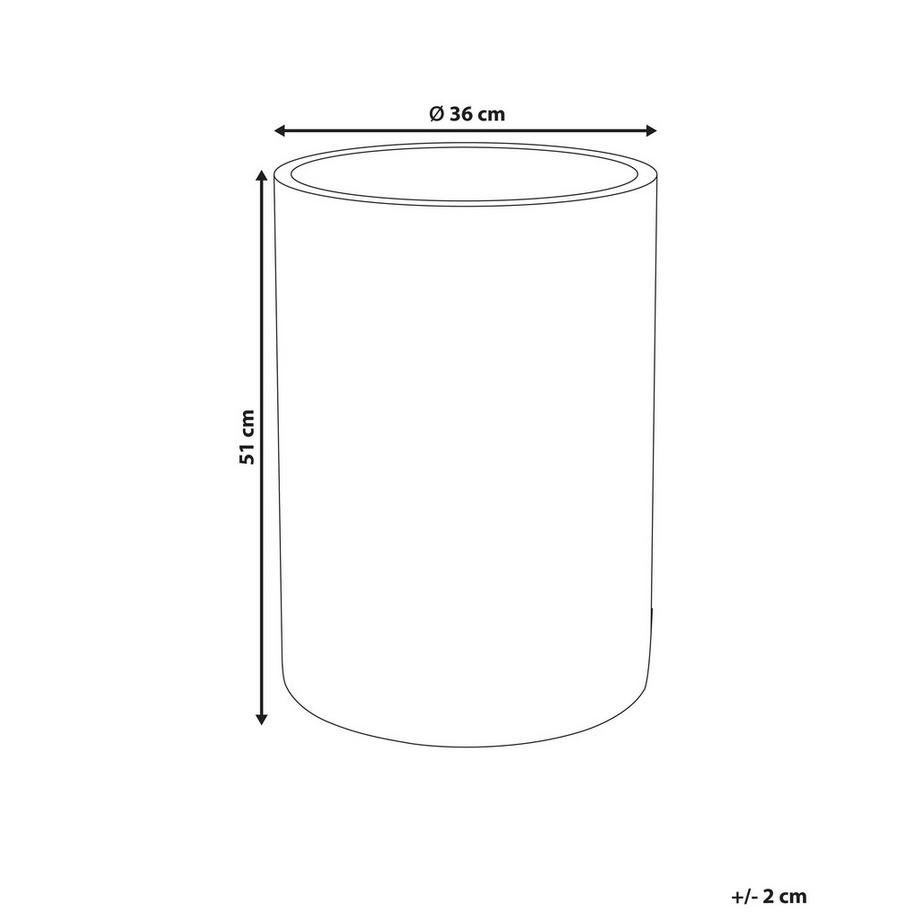 Beliani Vaso per piante en Fibra d'argilla  EUCOMMIA  
