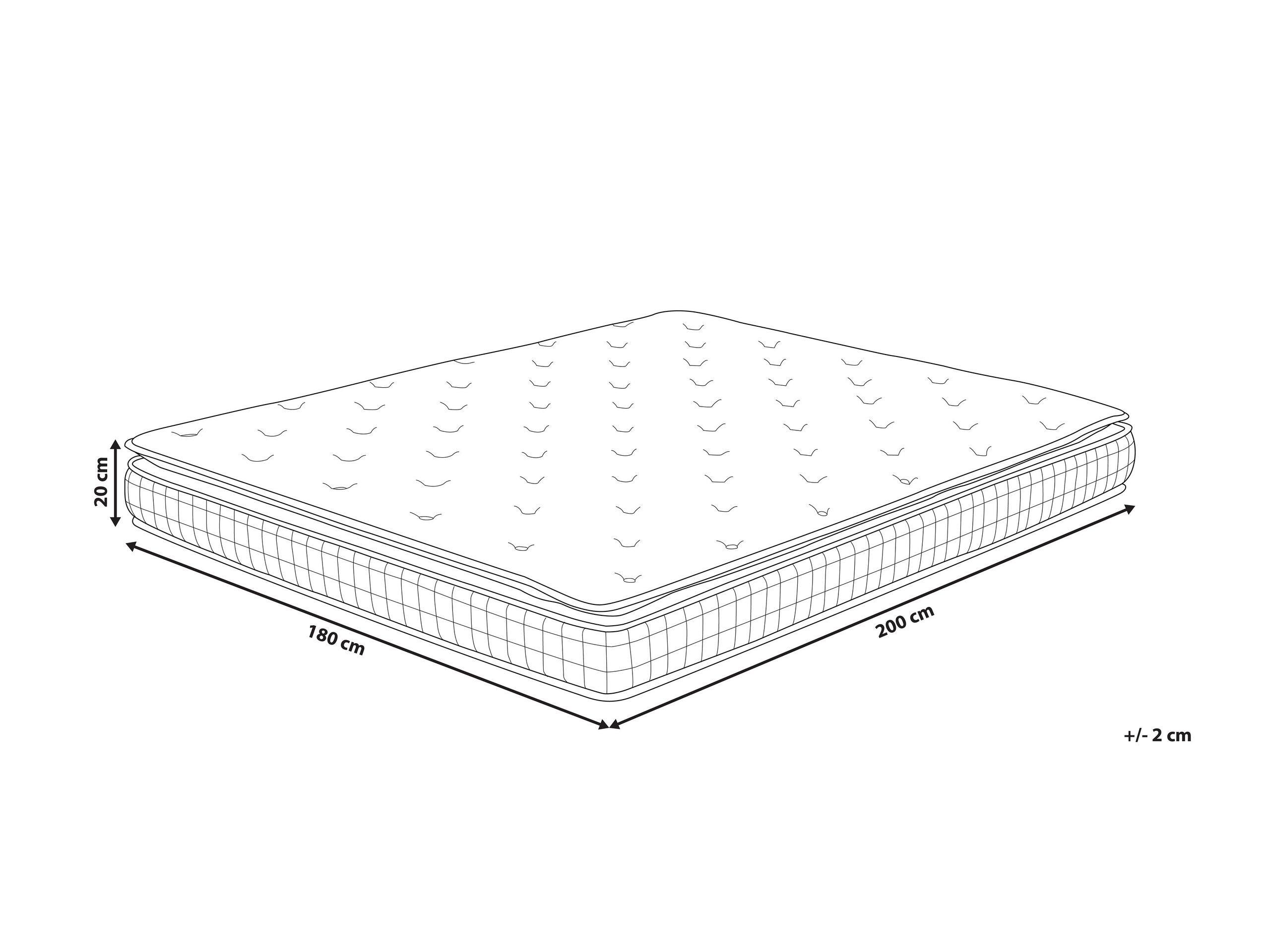 Beliani Matelas à memoire de forme en Polyester CHARM - Dur  