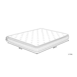 Beliani Matelas à memoire de forme en Polyester CHARM - Dur  