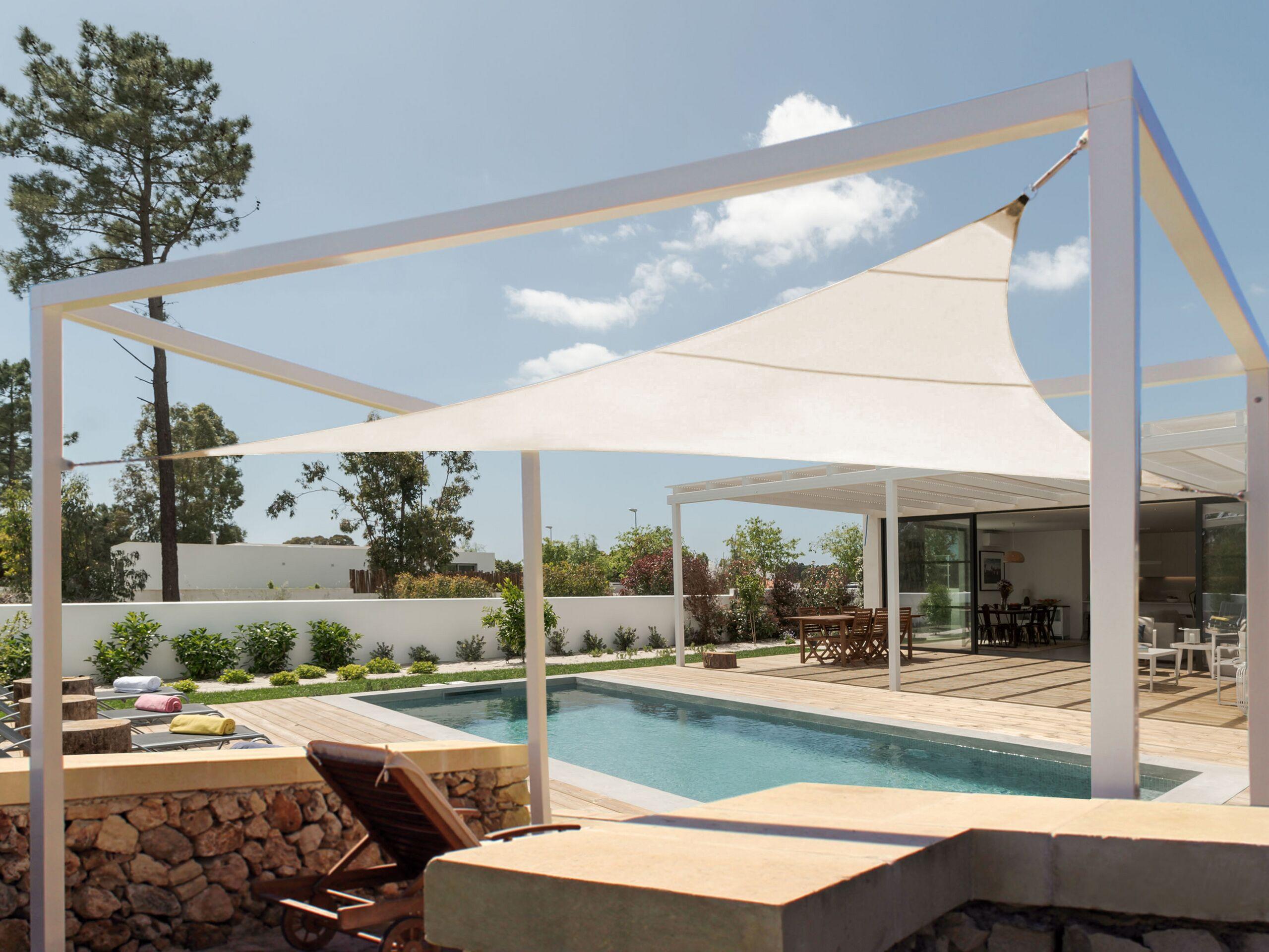 Beliani Tenda a vela en Tessuto LUKKA  