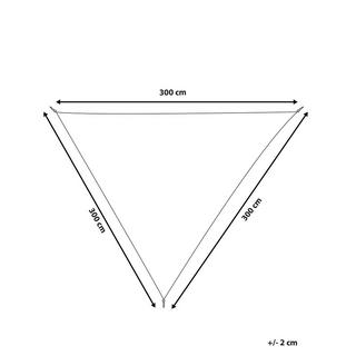 Beliani Tenda a vela en Tessuto LUKKA  