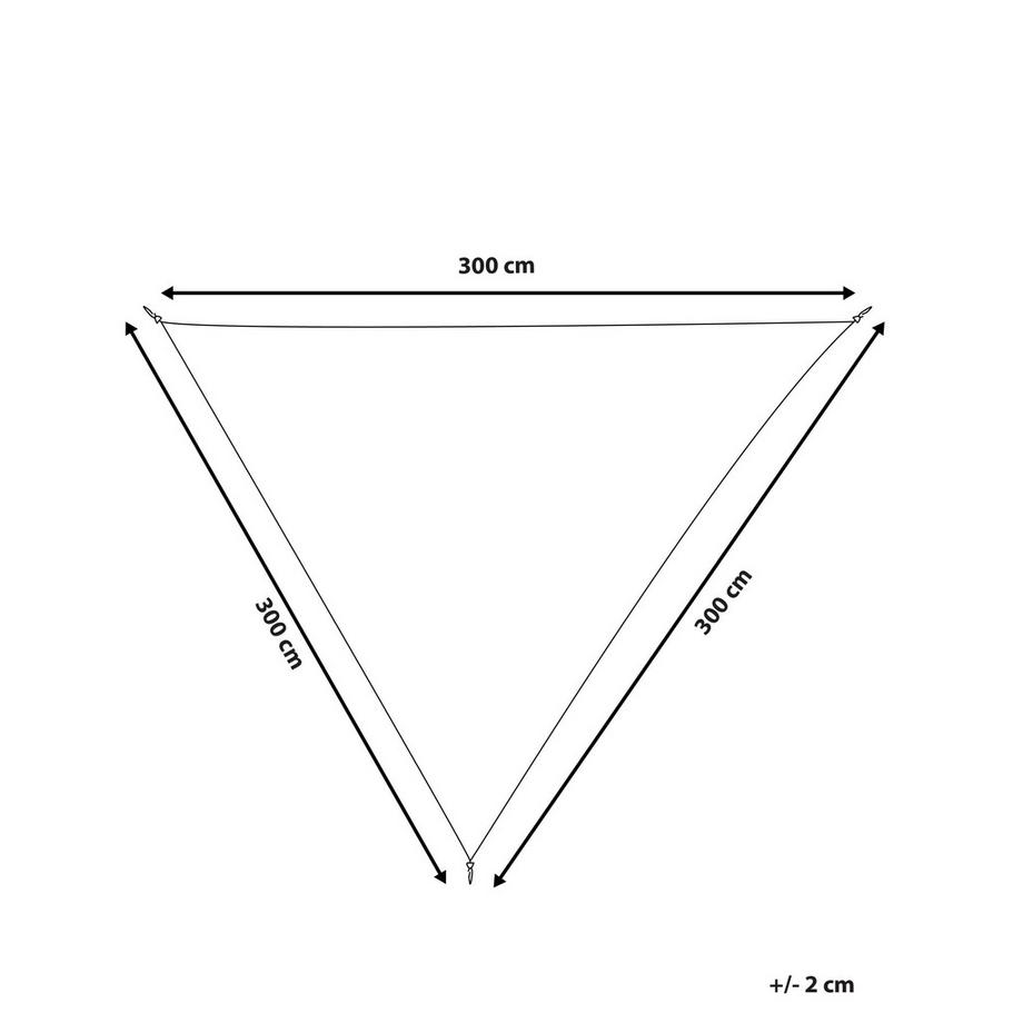 Beliani Sonnensegel aus Stoff LUKKA  