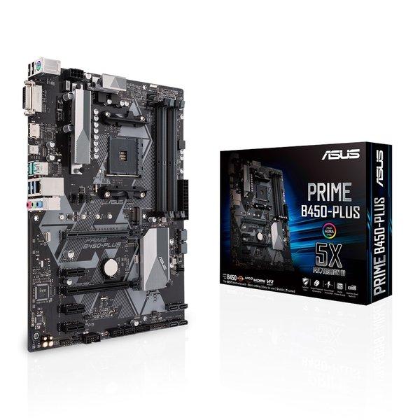 ASUS  PRIME B450-PLUS AMD B450 Socket AM4 ATX 