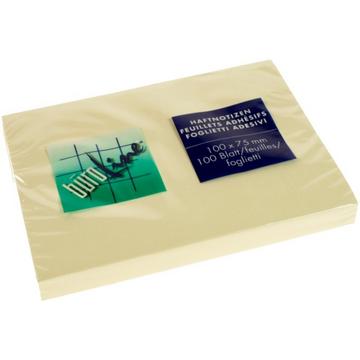 BÜROLINE Haftnotizen 100x75mm 133031 gelb 100 Blatt