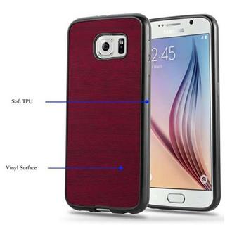 Cadorabo  Hülle für Samsung Galaxy S6 TPU Silikon Holz 