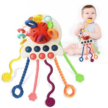 Zugschnurspielzeug Sensorisches Spielzeug für Babys, Reisespielzeug Frühförderung