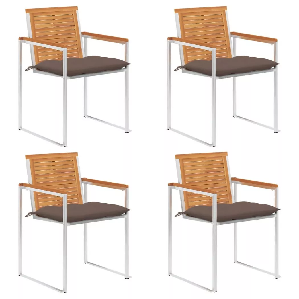 VidaXL - Gartenstuhl akazienholz, One Size, Beige