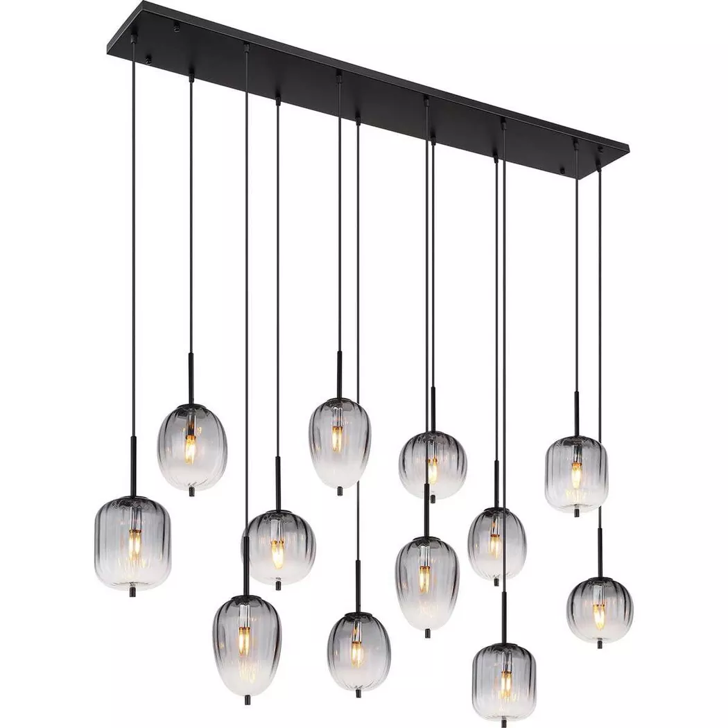 mutoni light – Hängeleuchte Attila Metall matt 12xE14, One Size