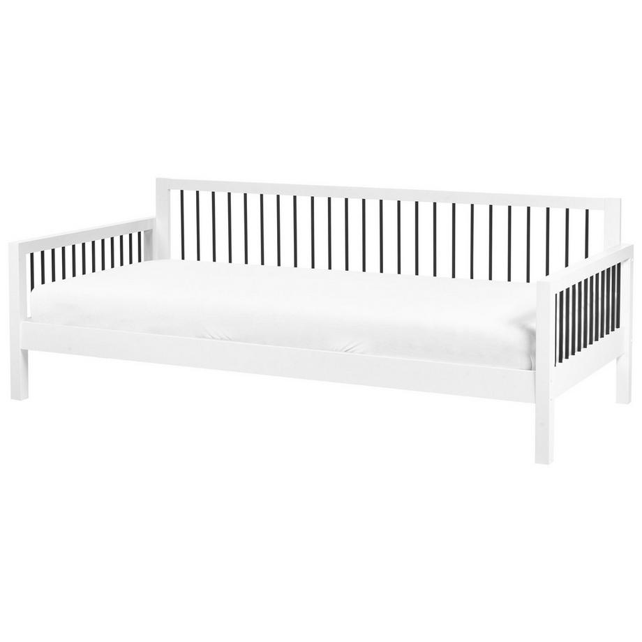 Beliani Lit de jour en Bois d'hévéa Rustique TRICOT  