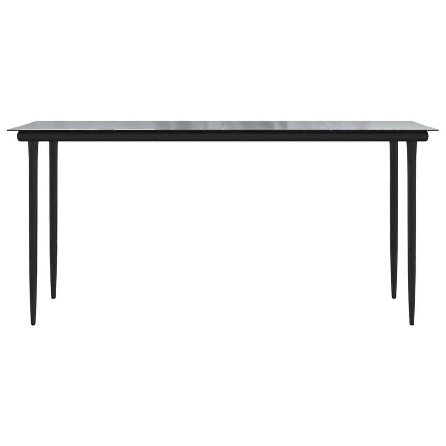 VidaXL Table de salle à manger acier  