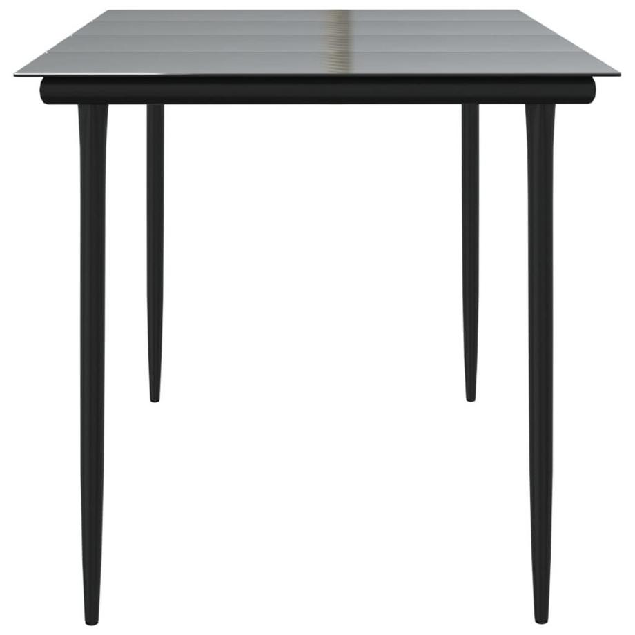 VidaXL Table de salle à manger acier  