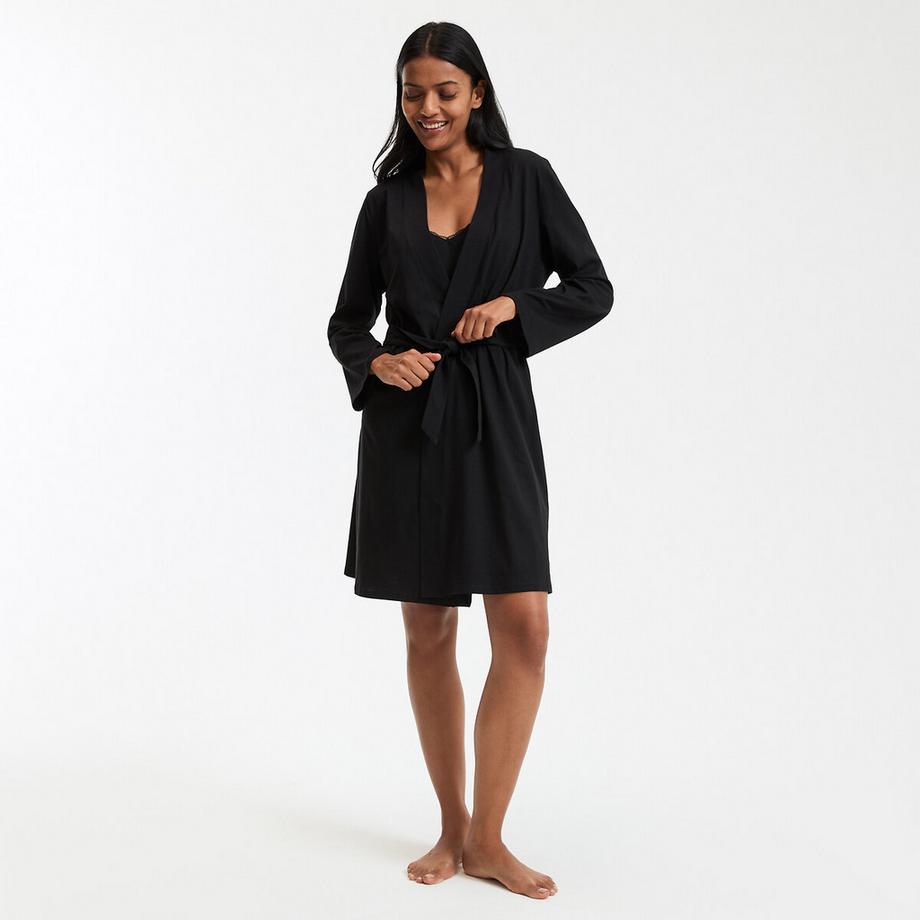 La Redoute Collections Peignoir Uni en Jersey de Coton  