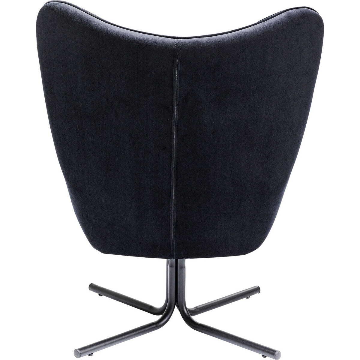 mutoni Fauteuil pivotant Oscar Velvet noir  