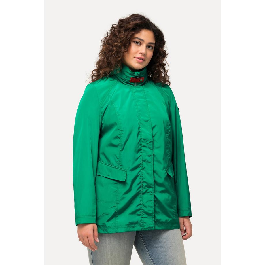 Ulla Popken Veste Fonctionnelle Col Montant Capuche Fermeture Éclair 2 Sens  