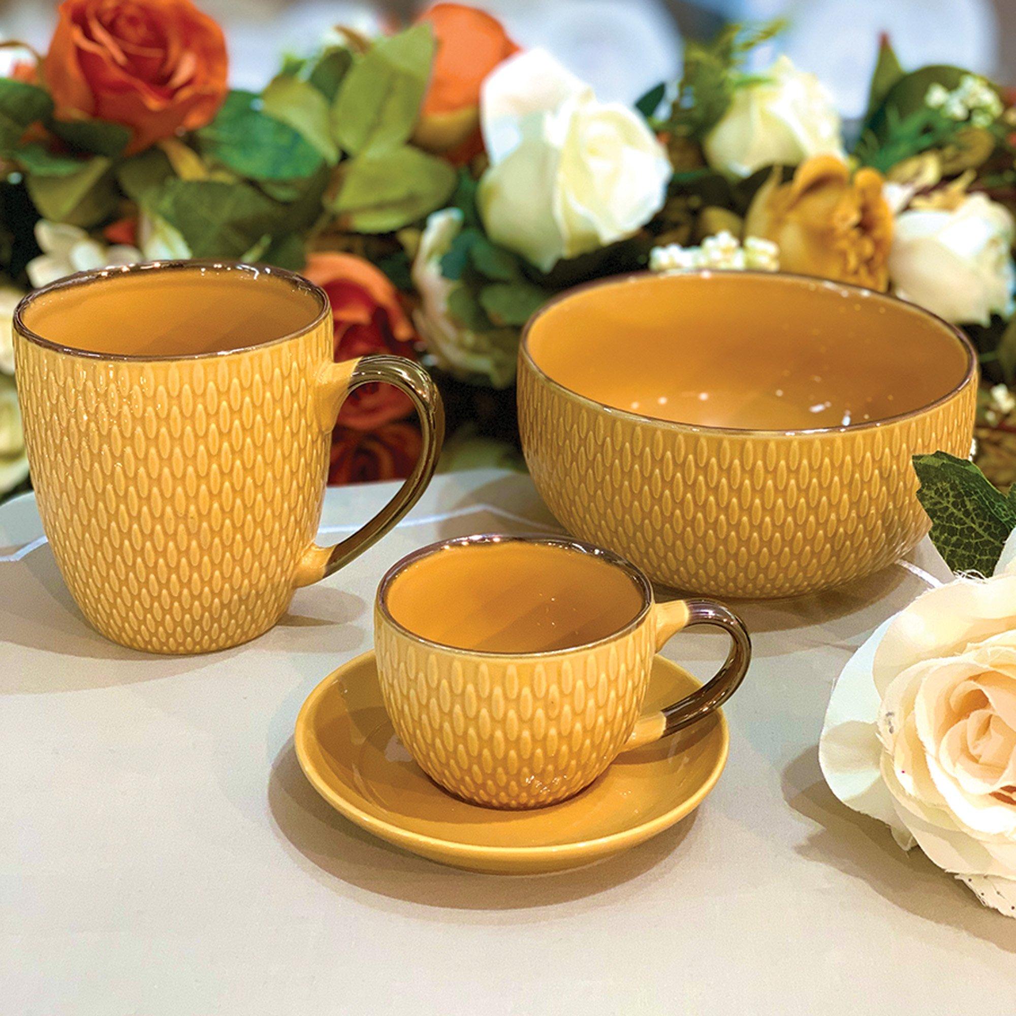 Wolff Tasse en porcelaine Jaune 400ml.  