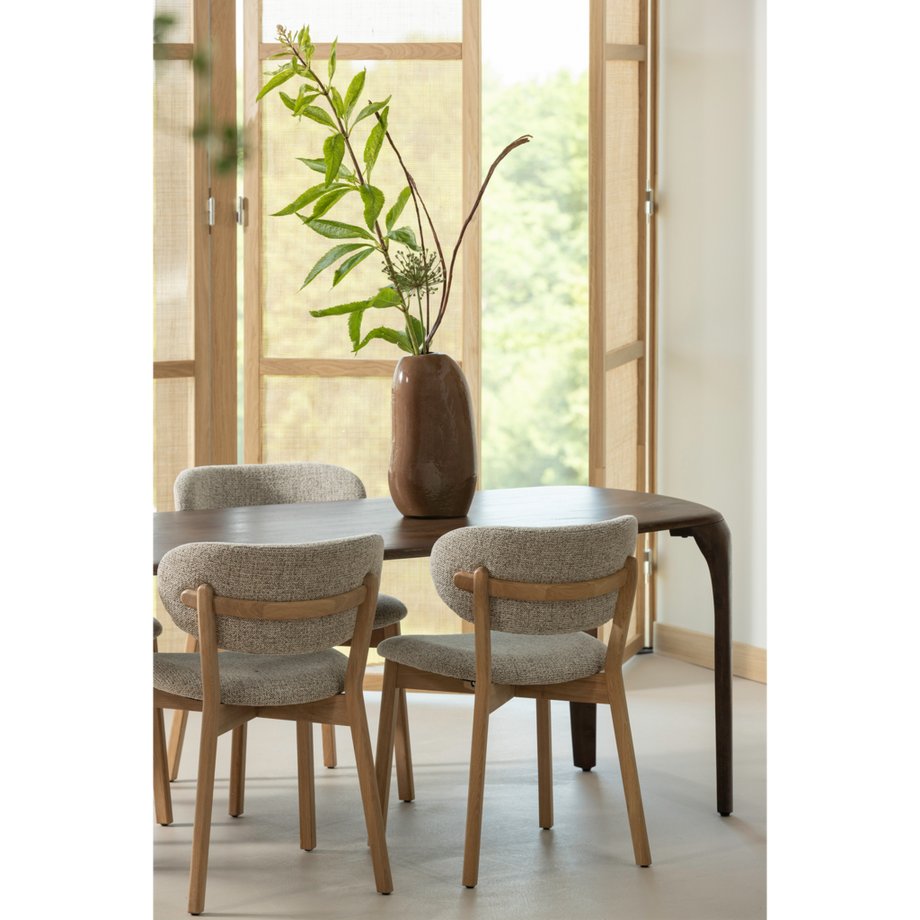 mutoni living Massivholztisch Fiore Mango dunkelbraun 230x95  