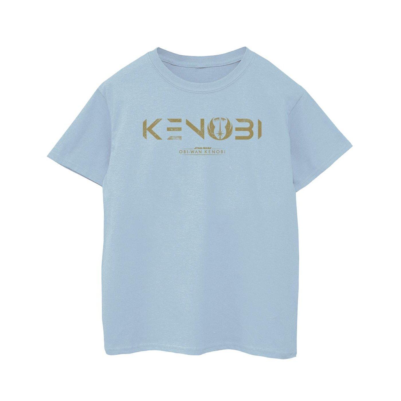 Image of Obiwan Kenobi Logo Tshirt Jungen Blau 128