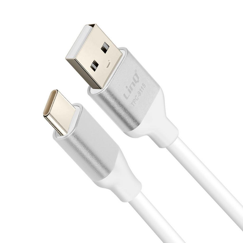 Avizar  USB / USB-C Kabel 1.5m Silber, LinQ 