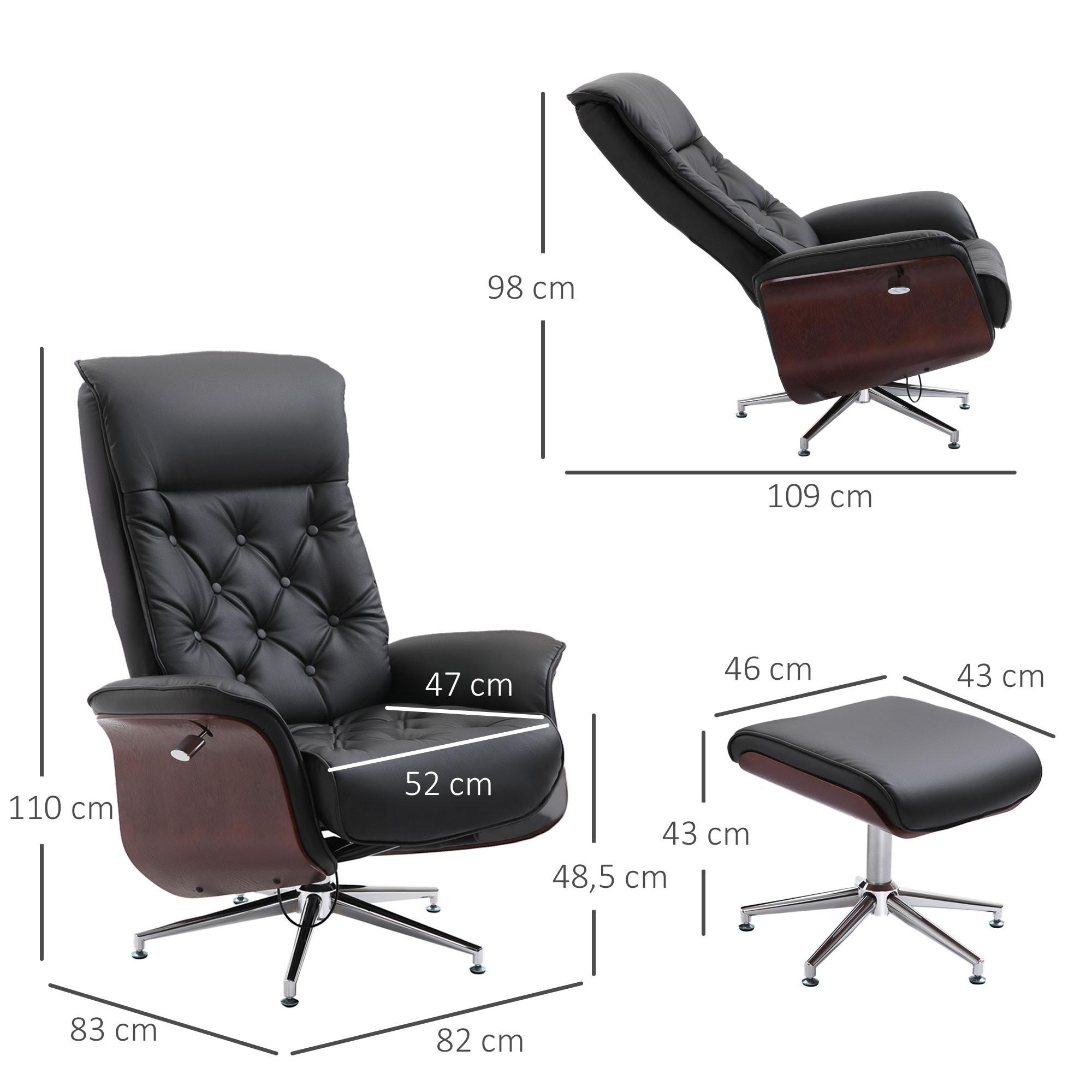 HOMCOM Fauteuil de relaxation  