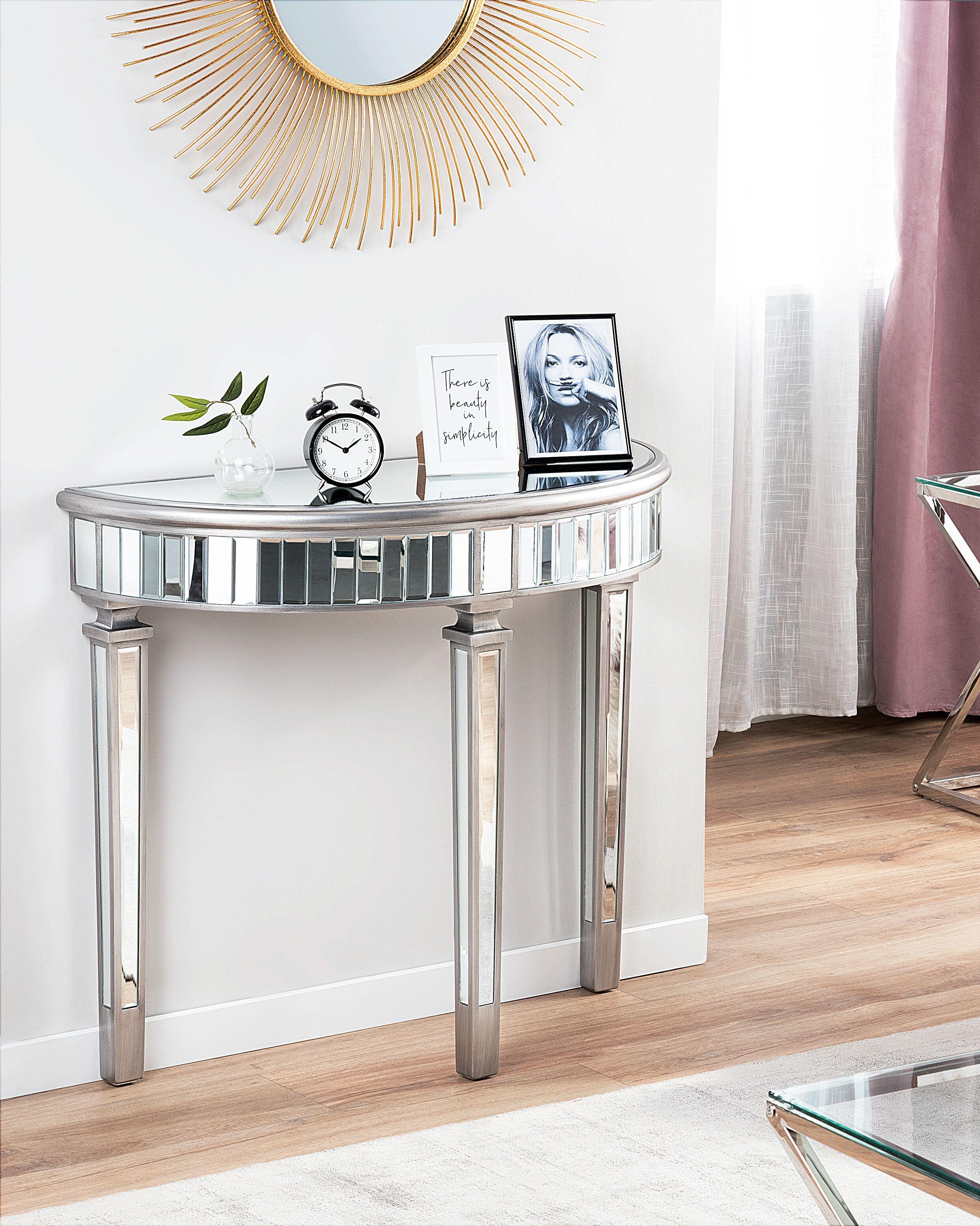 Beliani Console en Verre Glamour TOULOUSE  