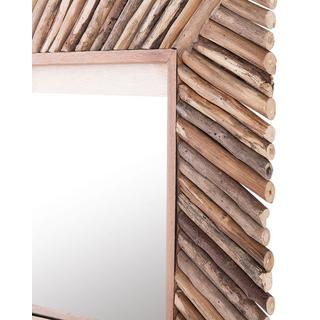 Beliani Miroir en Bois Boho KANAB  