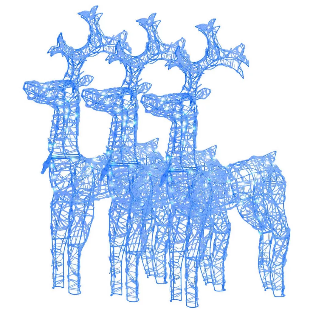 VidaXL - Décoration de noël de renne, One Size, Bleu