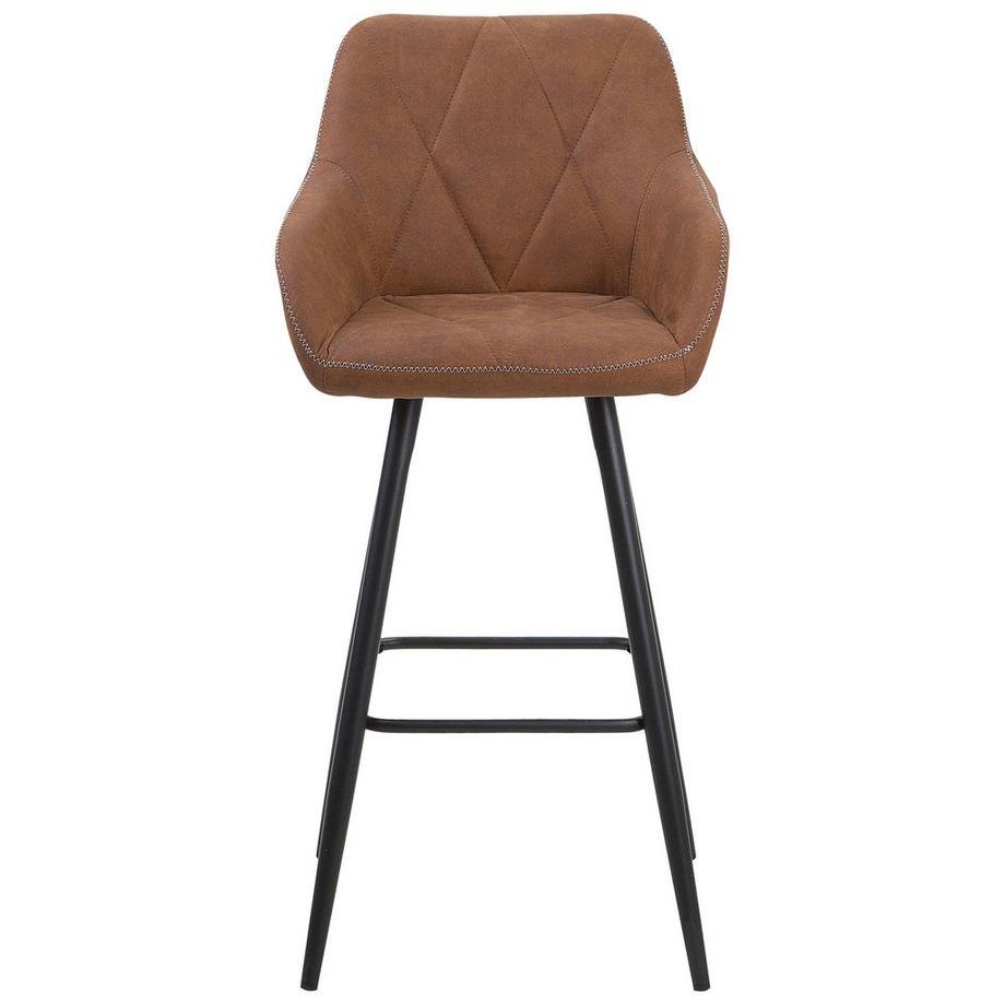 Beliani Set di 2 sedie alte en Tessuto Glamour DARIEN  