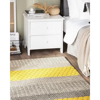 Beliani Tapis en Laine Moderne AKKAYA  