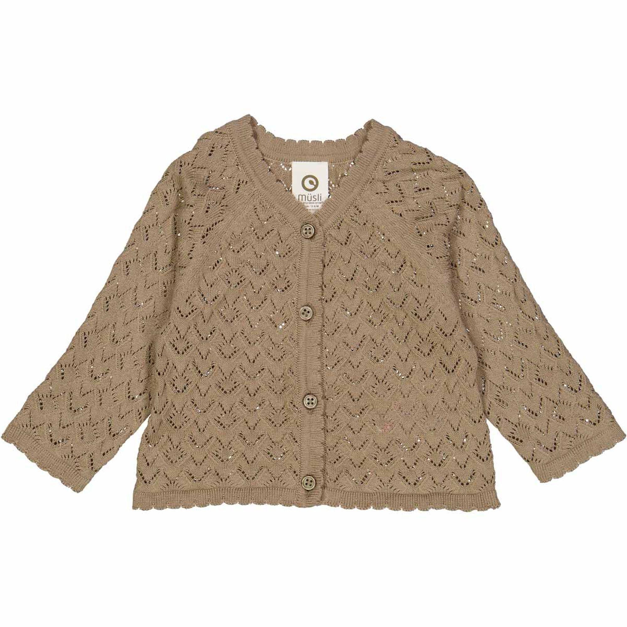 Image of Babystrickjacke Unisex Beige 74
