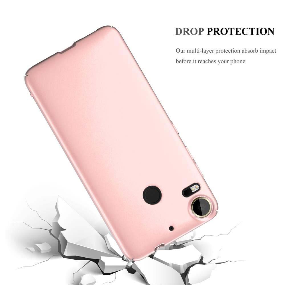 Cadorabo  Housse compatible avec HTC Desire 10 PRO - Hard Case Coque de protection d'aspect métallique contre les rayures et les chocs 