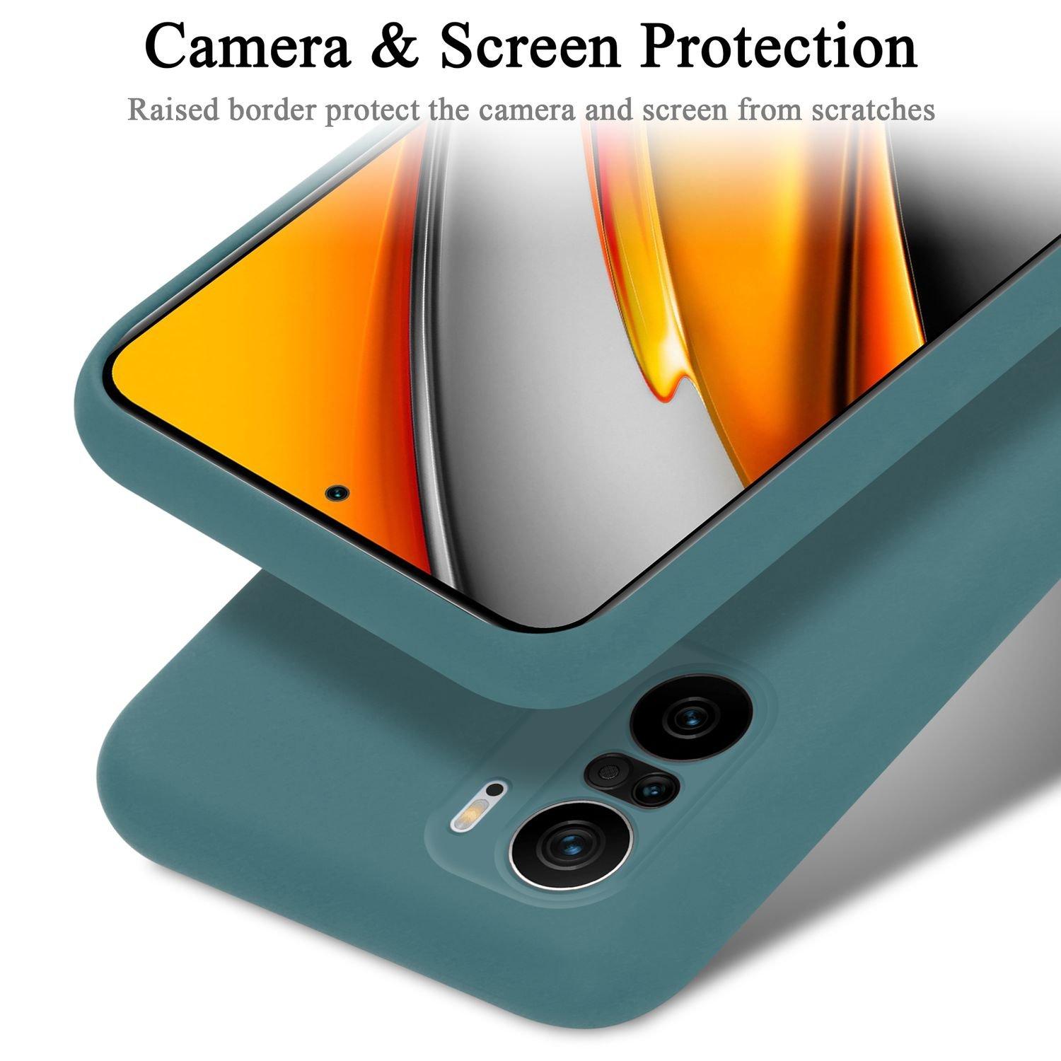 Cadorabo  Housse pour Xiaomi Mi 11i / POCO F3 en LIQUID GREEN - Coque de protection en silicone TPU flexible 