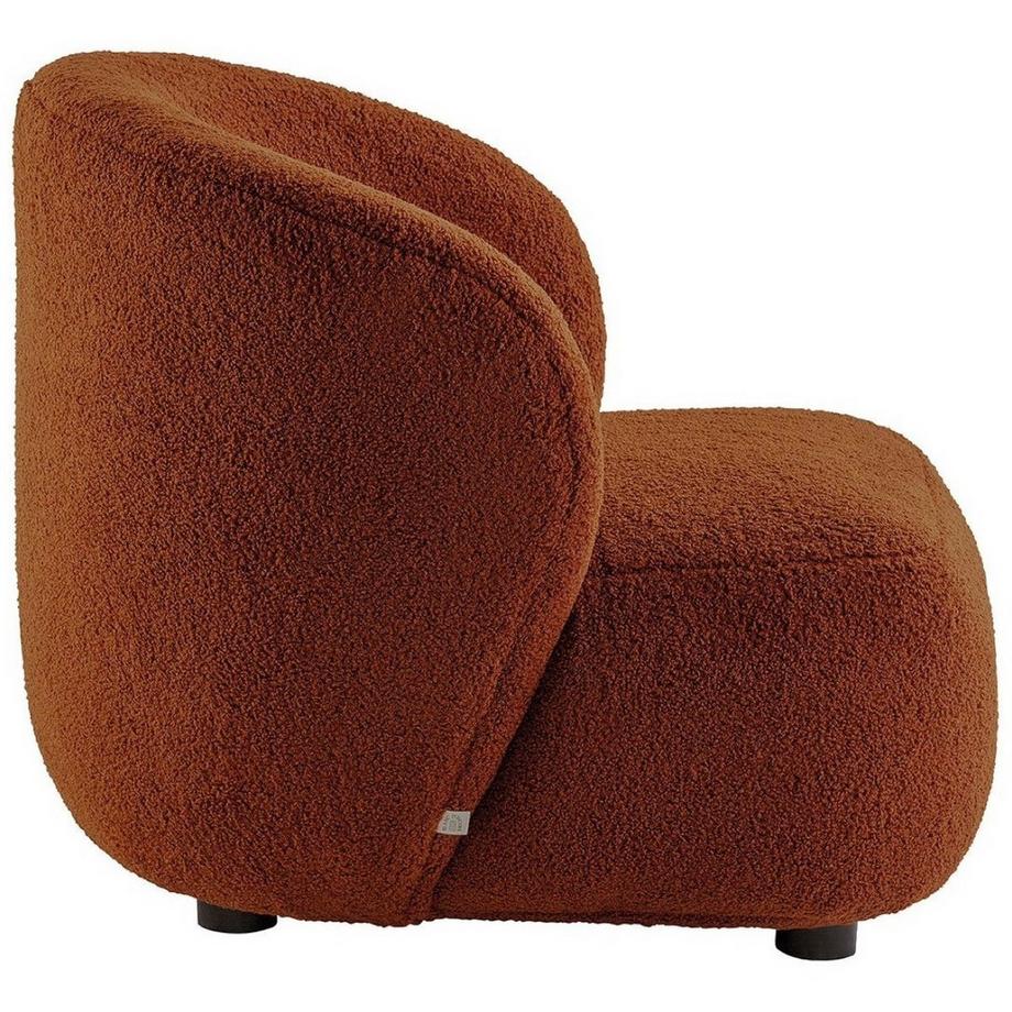 Blanc d'Ivoire Fauteuil Lisette Bouclé terracotta  