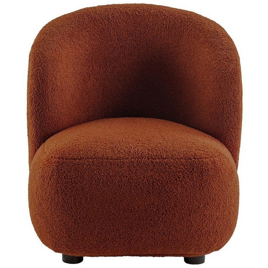 Fauteuil Lisette Bouclé terracotta