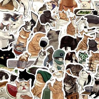 Gameloot  Autocollants - chats cartoon - 54 pcs 