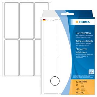 HERMA HERMA Etiketten 32×82mm 2540 weiss 192 Stück  