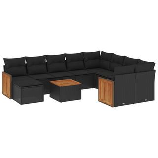 VidaXL set divano da giardino Polirattan  