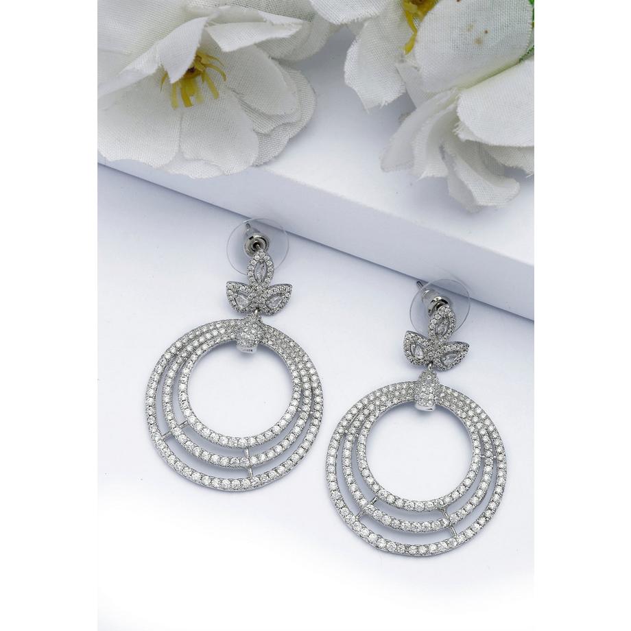 AVANT-GARDE PARIS  Glänzende Cluster-Tropfenohrringe 