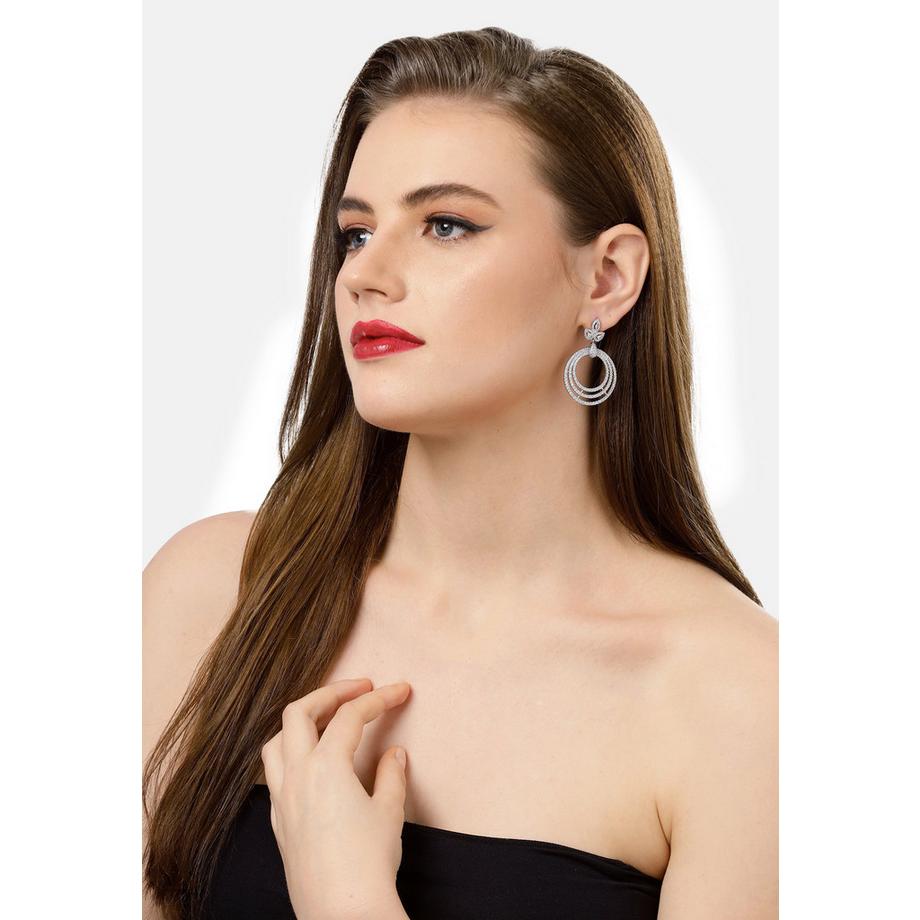 AVANT-GARDE PARIS  Glänzende Cluster-Tropfenohrringe 