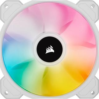 Corsair  SP Series, White SP120 RGB ELITE, 120mm RGB LED Fan with AirGuide, Single Pack 