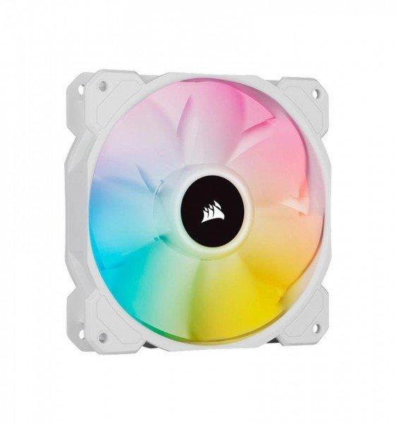 Image of SP Series, White SP120 RGB ELITE, 120mm RGB LED Fan with AirGuide, Single Pack