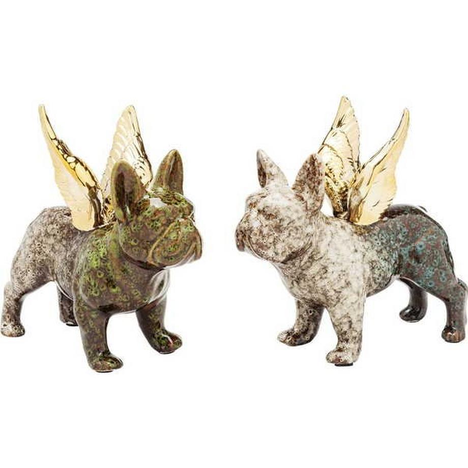 KARE Design Figurine Déco Angel Wings Chien Assorti  