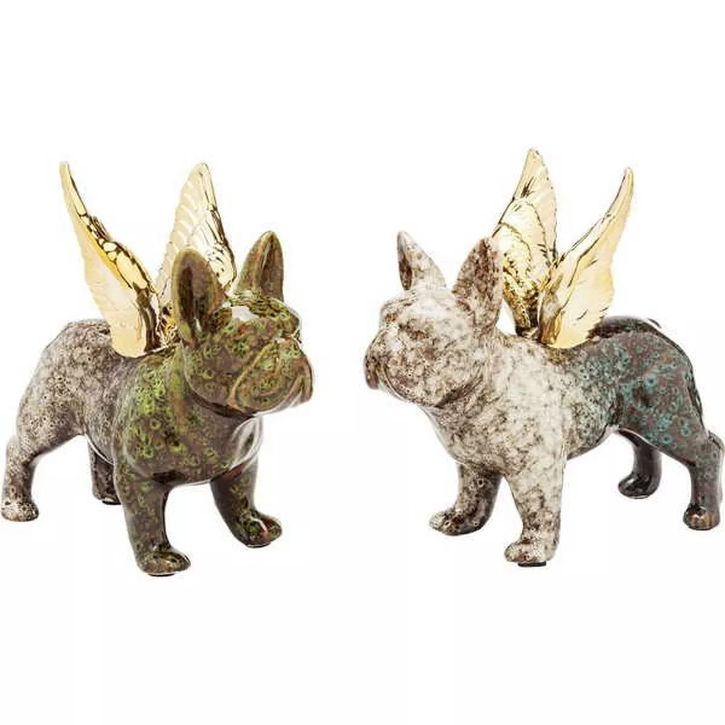KARE Design - Statuetta Deco Angelo Ali Cane Assortito, One Size