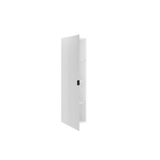 Vente-unique Colonna da bagno sospesa scanalata H140 cm Bianco opaco - ZEVINI  