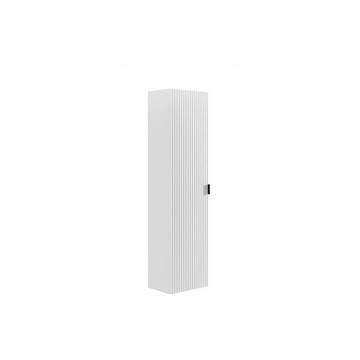 Colonna da bagno sospesa scanalata H140 cm Bianco opaco - ZEVINI