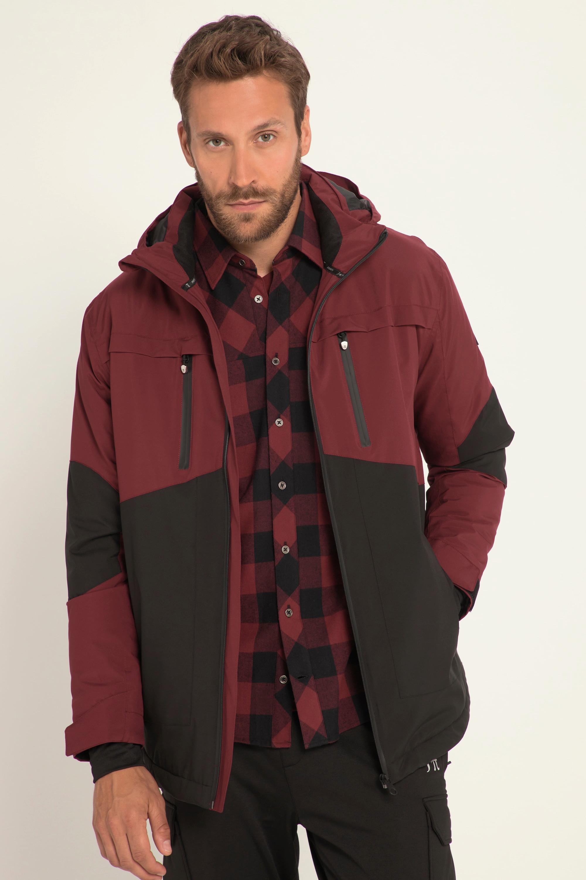 JP1880  Veste technique Outdoor, imperméable, coupe-vent, avec capuche et fermeture éclair 